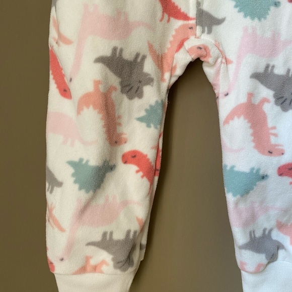 Carter’s Baby Girls Dinosaur Winter Jumpsuit - Picture 3 of 6